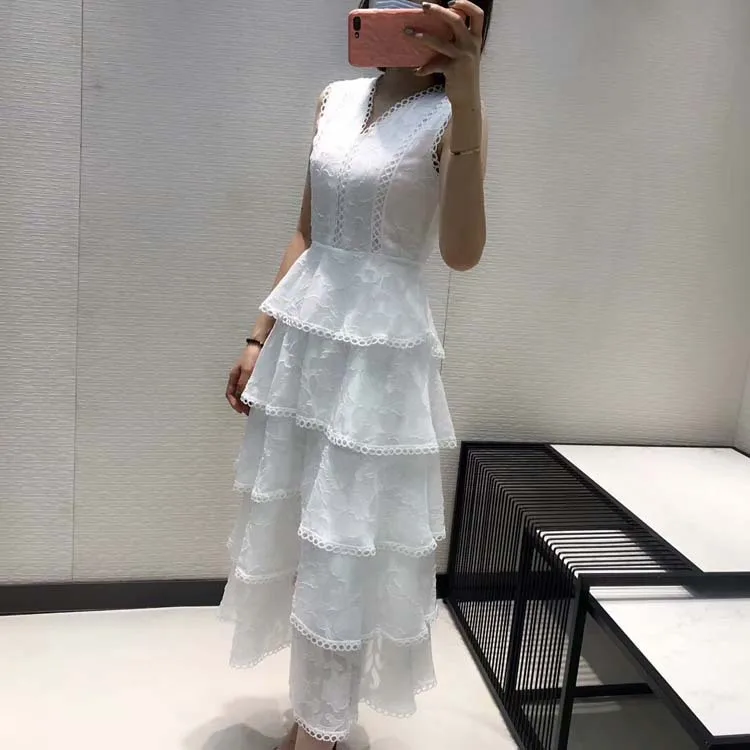 

women fashion 2019 v-neck embroidery dresses at190186
