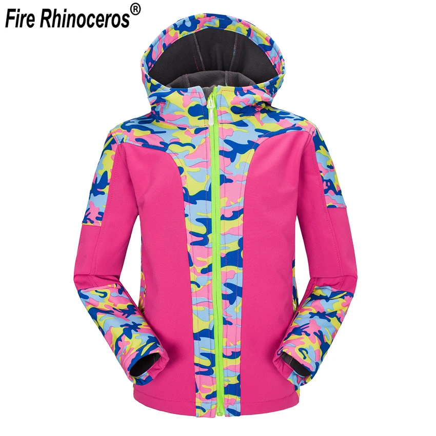 

Children Winter Fleece Softshell Jackets Kids Waterproof Thermal Coat Outdoor Girl Boy Camping Hiking Trekking Windbreaker F320