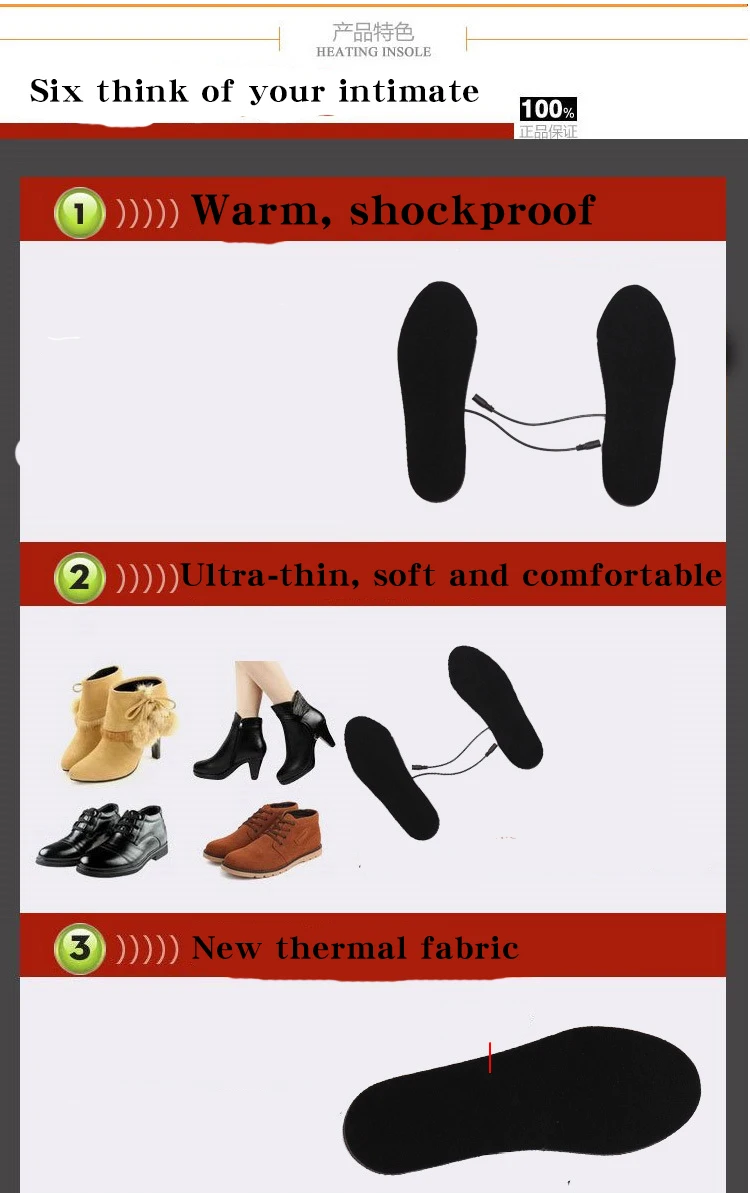 Women- Men- Insoles- Heated- Plush- Fur- Electric- Powered -Carbon -fiber -heating-Black- Walking- Heating- Insoles- 2 Straps & Cases (14)