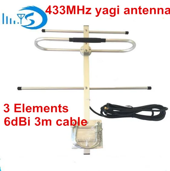 melhor OSHINVOY 433 M yagi UHF 400 470 M repetidor de rádio antena 3 elementos yagi antena UHF 435 M yagi UHF antena yagi antena de 3 elementos