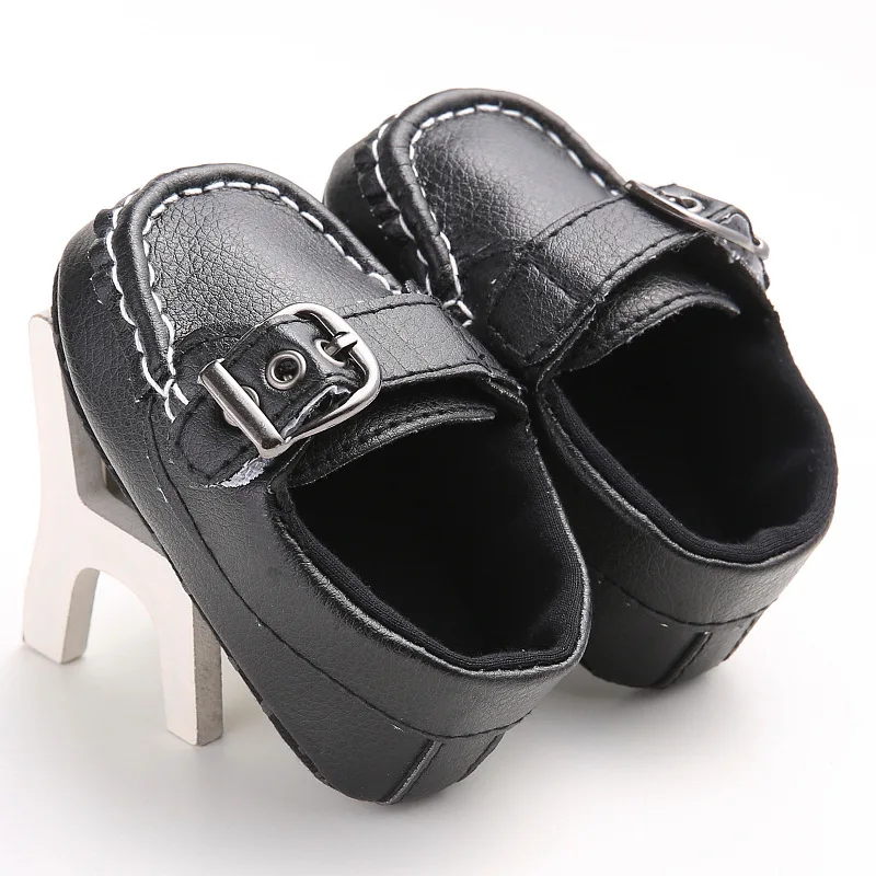Обувь из мягкой кожи для новорожденных девочек и мальчиков кроссовки с круглым носком для маленьких детей 0-18 месяцев
