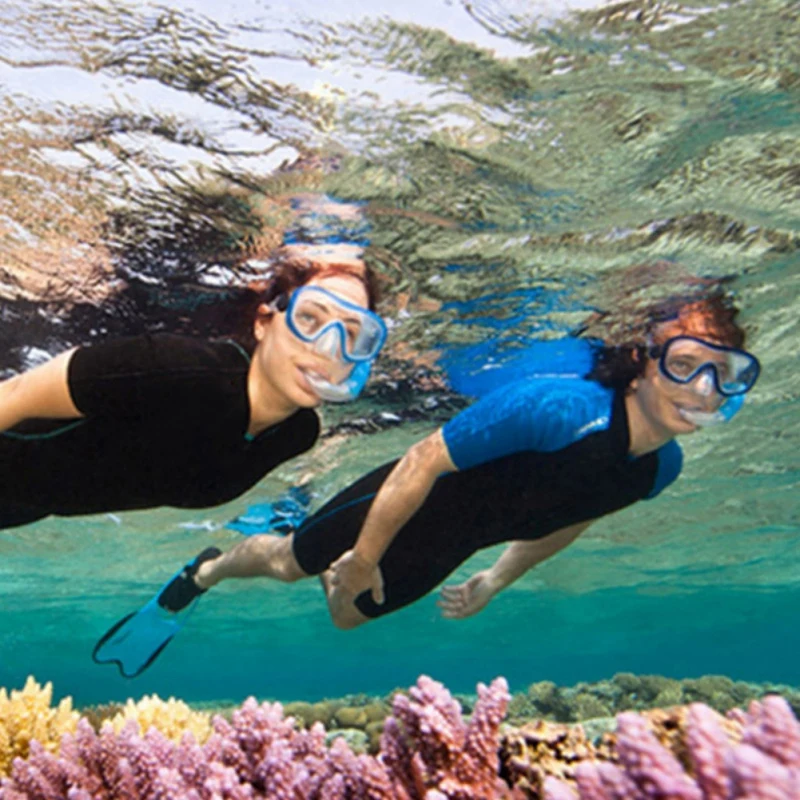 Сноркелинга взрослых ПВХ Подводное очки плавательные очки положительный трубка профессиональное обучение плаванию подводное плавание