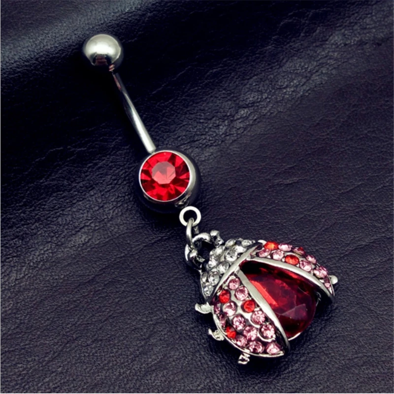 Hot Cute Animal Dangle navel rings Crystal Navel Bars Belly Button Ring