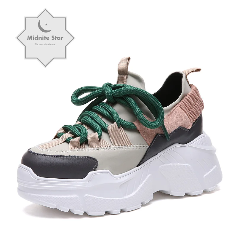 

Platform Sneakers Black Shoes Women Trainers Women Autumn Winter Footwear Breathable Soft Baskets Casual shoes Hot Size 35-40