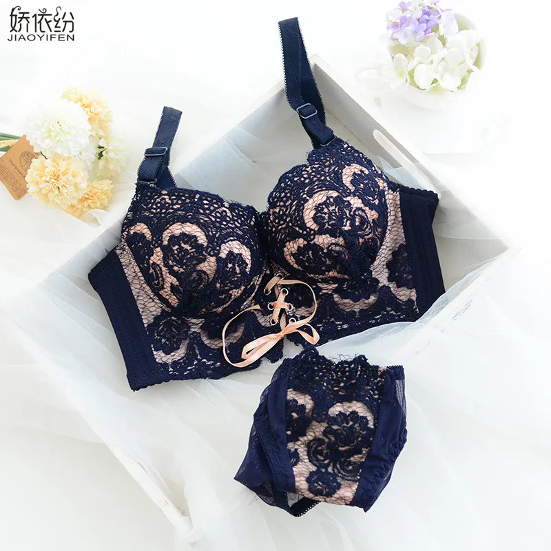 Jeunespop34 安い Jyfブランド熱い販売セクシーなレースの女性ストラップブラジャー下着セ ット細かい刺繍エレガントなブラジャー収集プッシュアップブラジャーセット日 本 通販 価格