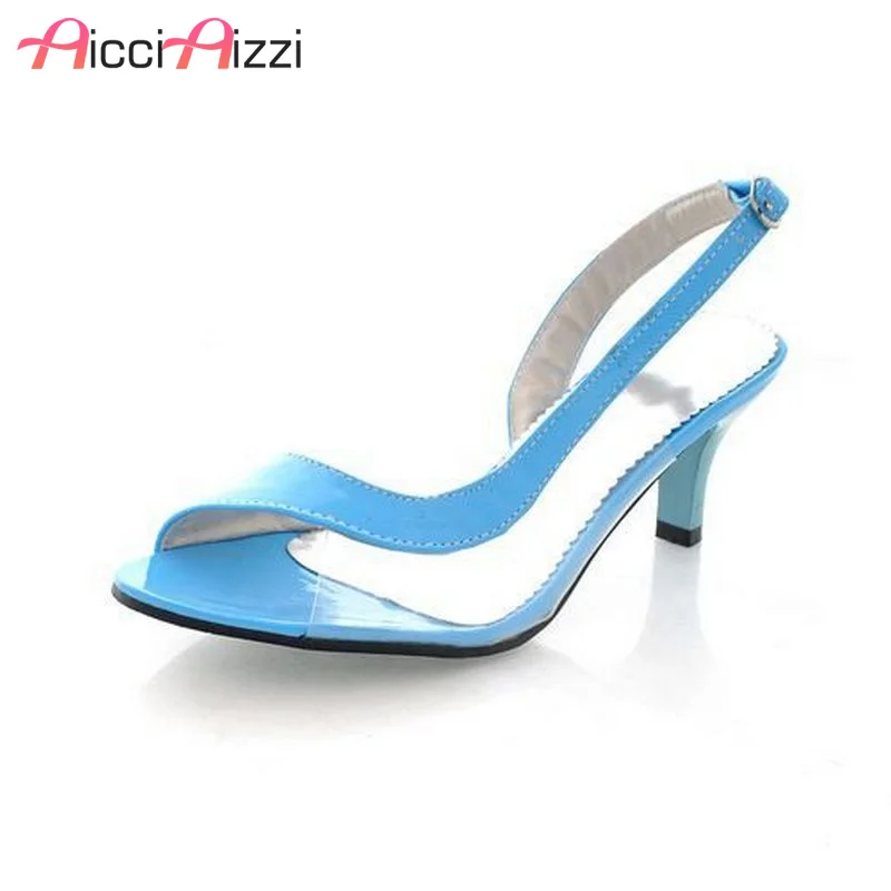 

Size 30-46 Women Peep Toe High Heel Sandals Sexy Ladies Brand Fashion See Through Heels Sandalias Shoes Woman Footwear PA00288