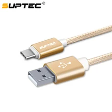 SUPTEC usb type-C кабель для быстрой зарядки USB C для samsung Galaxy S9 S8 Xiaomi H нейлоновый плетеный кабель для синхронизации данных type-C