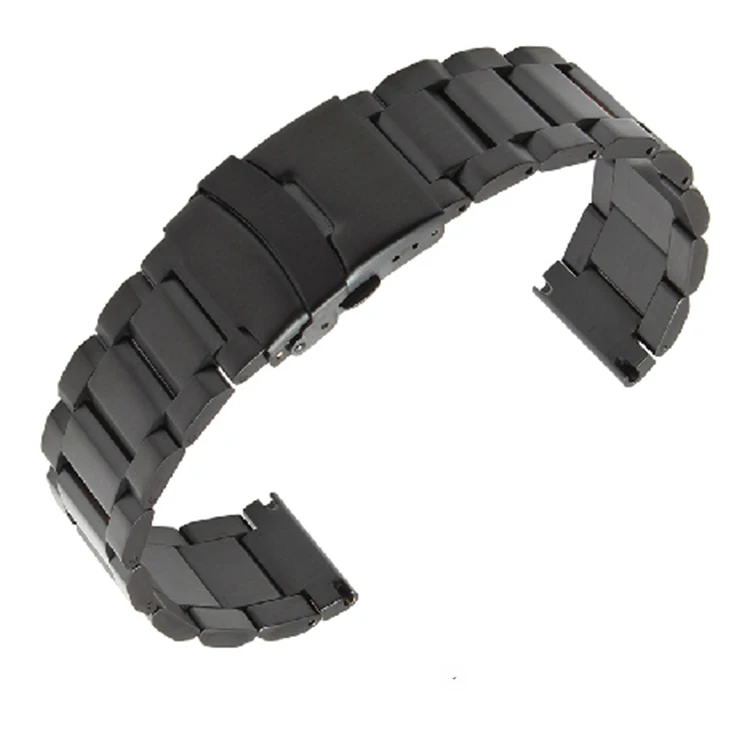 Fast Delivery Black Stainless Steel Watch Band Strap Mens Fast Delivery Black Stainless Steel Watch Band Strap Mens