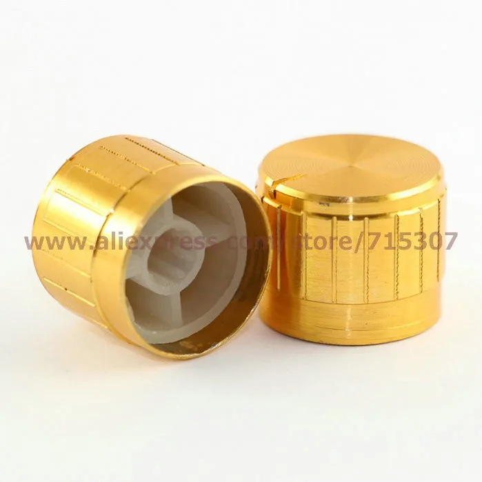 gold aluminum potentiometer knob 21x17(1)