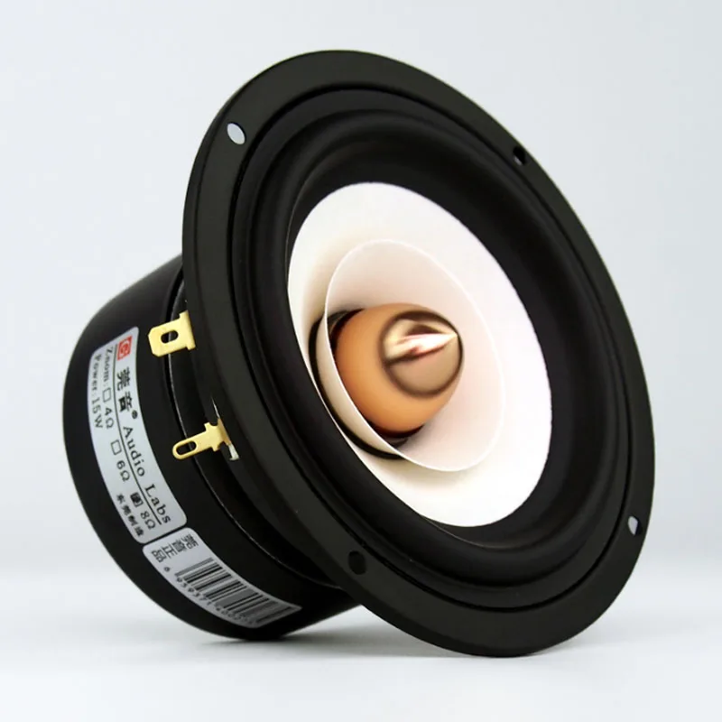 4 дюймовый 4Ом полночастотный Hifi Громкоговоритель с выравниванием басов Семейные
