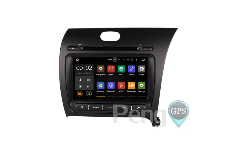 Excellent 8 Core 2 Din Android 8.0 CD DVD Player Car Radio for Kia Cerato K3 Forte 2013-2016 GPS Navigation Left/Right Hand Drive Stereo 8