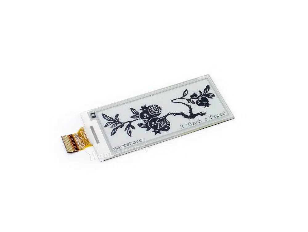 Дисплей Waveshare 296x128 2 9 дюйма E Ink raw черный/белый двухцветный дисплей e paper SPI