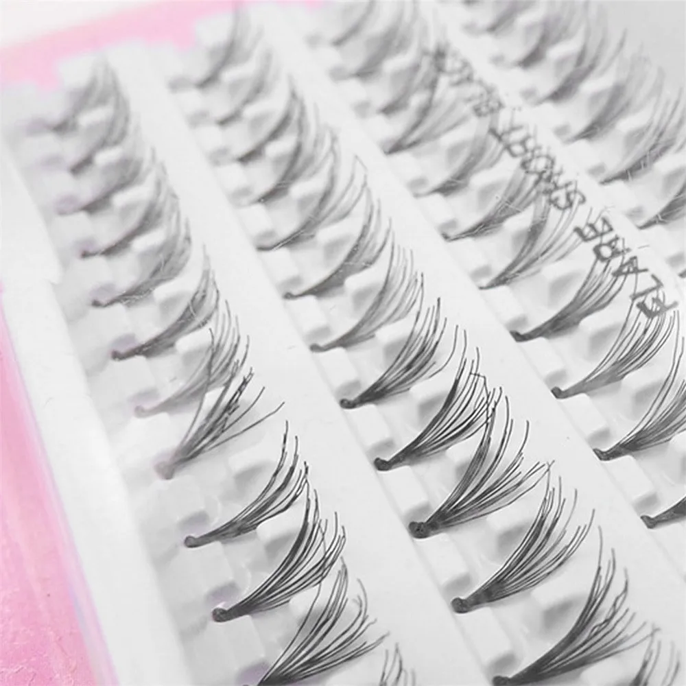 

a Women Fashion Individual False Fake 60 Stand Eyelashes Premium Corner Flare Cluster Lashes Drop Shipping 1A10