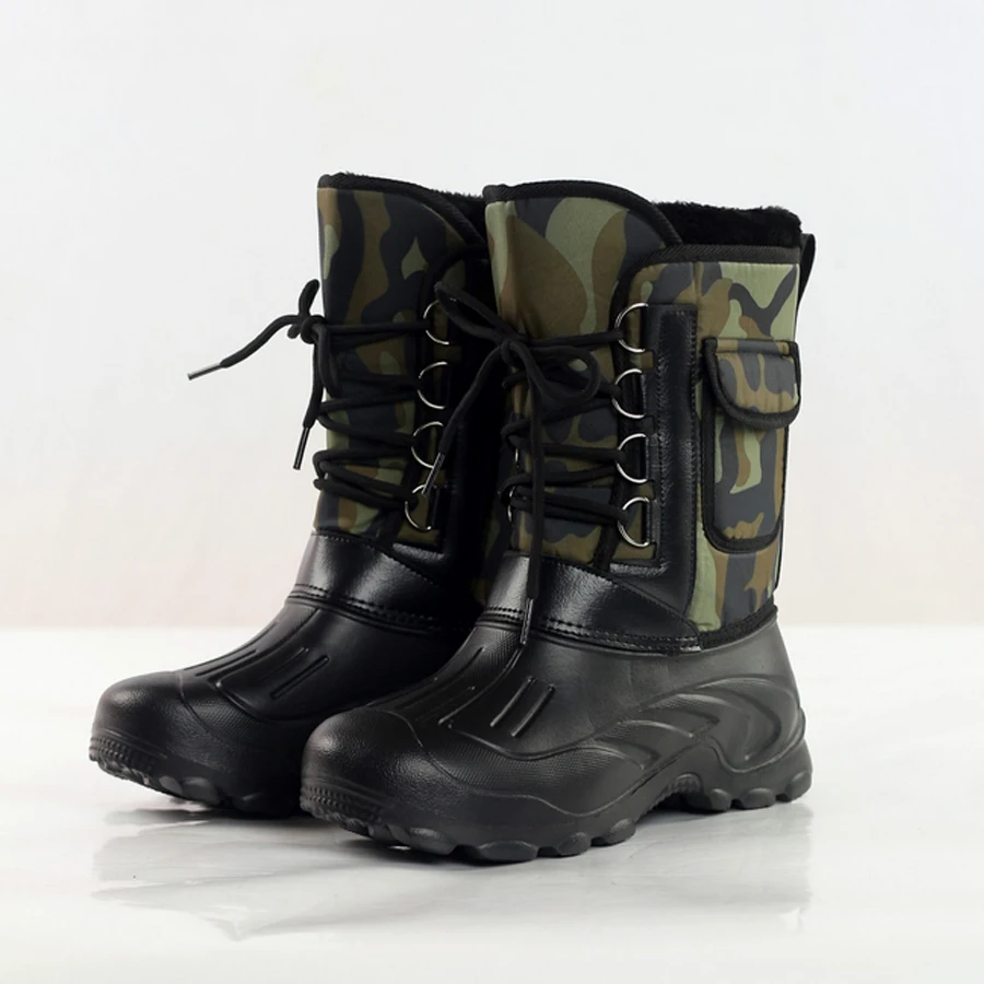 Buy Fashion camouflage waterproof winter snow boots