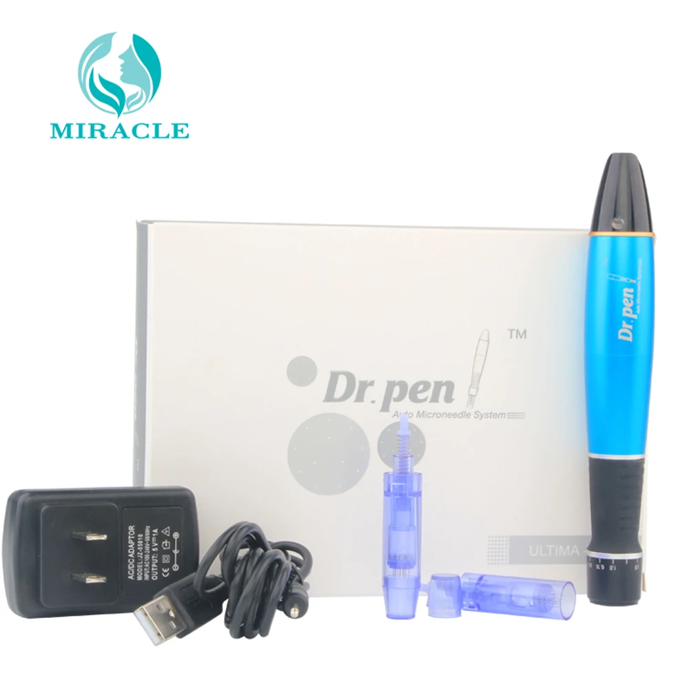 Электрический Дерма Dr. Pen A1 автоматический микро игольчатый ролик с 12 иглами картриджей