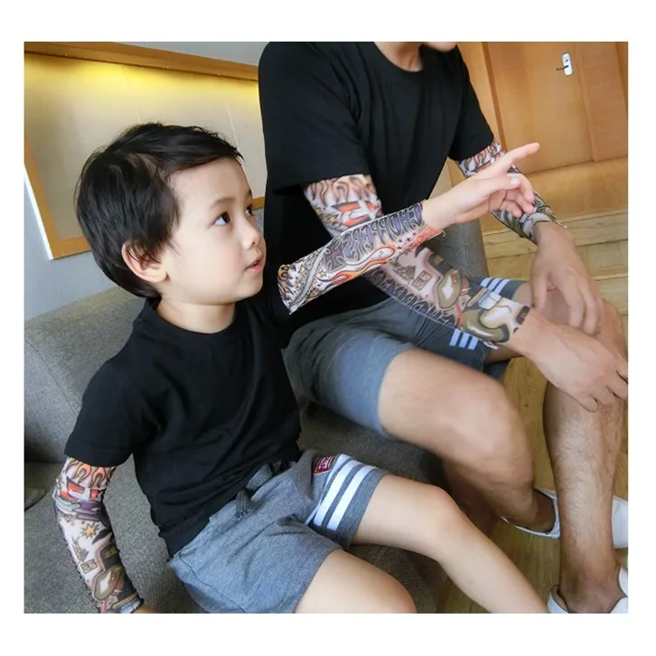 Novelty Tattoo Long Sleeve Children T-Shirts Cotton Boys T Shirt Kids TShirt Autumn Kids Girls Tops Children Clothes DBT135