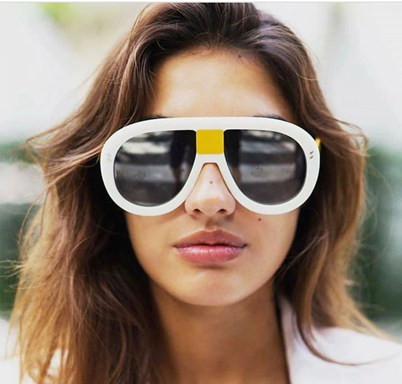 JackJad, новые модные женские солнцезащитные очки большого размера, стильные солнцезащитные очки, крутой тренд, серые линзы, фирменный дизайн, солнцезащитные очки Oculos De Sol