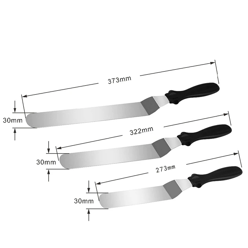 Торт шпатель Нержавеющая сталь сливочное масло Ножи глазурью глазурь гладкой глазурь помадка Кухня Кондитерские украшения торта инструменты