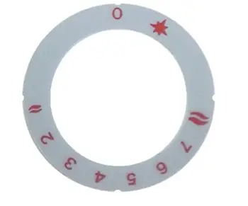 

PEL Knebelsymbol fur Gasthermostat Symbol 1-8 fur Bain-Marie Gas