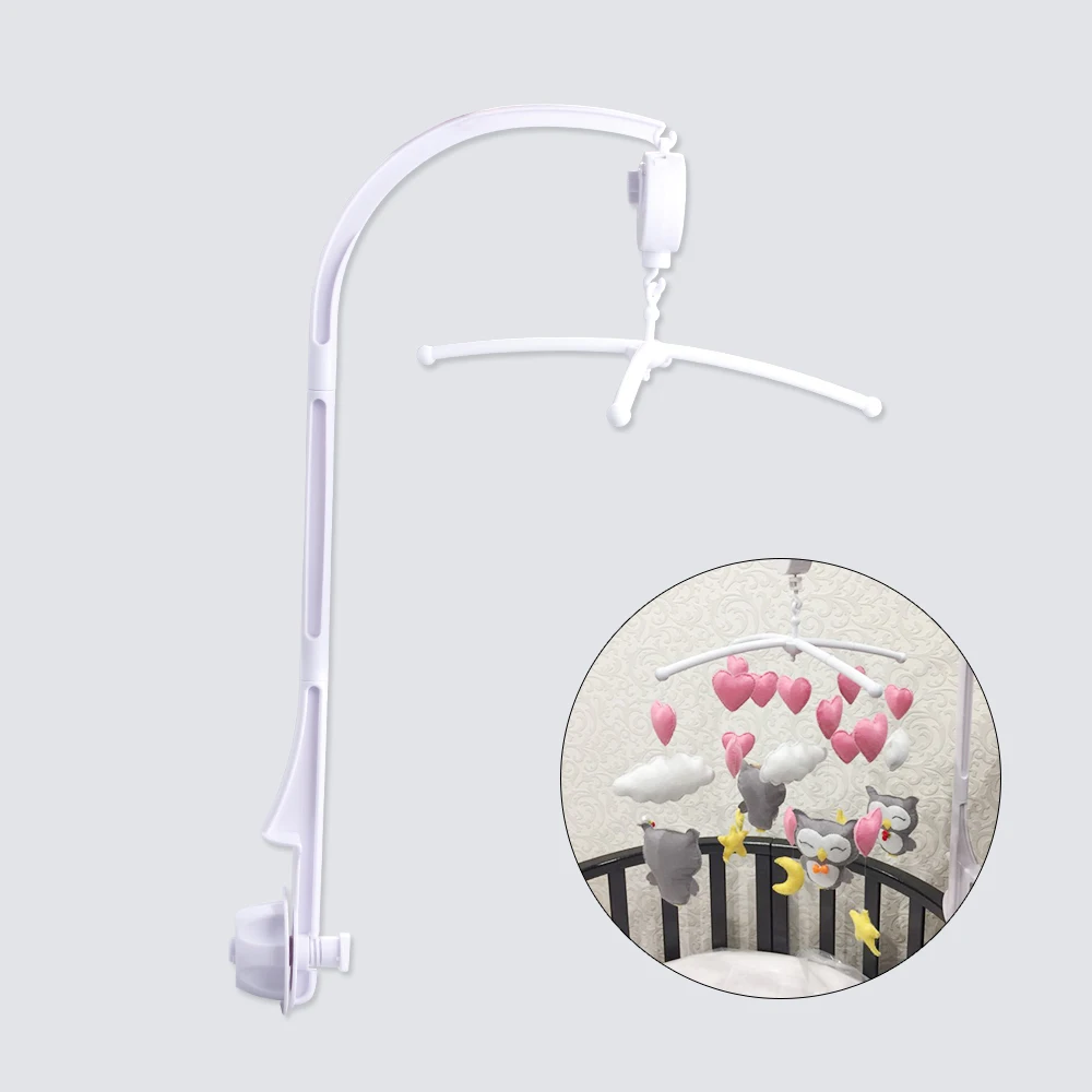 Baby Toys White Rattles Bracket Set Baby Crib Mobile Bed Bell Toy Holder Arm Bracket Hugs Wind-up Music Box Developing Toys Baby Toys White Rattles Bracket Set Baby Crib Mobile Bed Bell Toy Holder Arm Bracket Hugs Wind-up Music Box Developing Toys