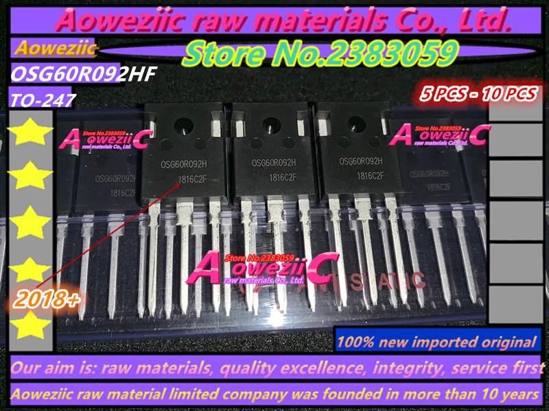 

Aoweziic 2018+ 100% new imported original OSG60R092HF OSG60R092H OSG60R092 TO-247 Large Current Field Effect Transistor 600V 40A