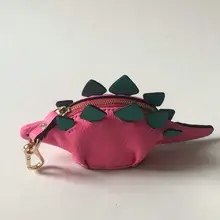 Новинка! Из натуральной кожи ручной работы с изображением динозавра портмоне Женская мода животные формы мини-сумка Деньги кошелек Девушки сцепления