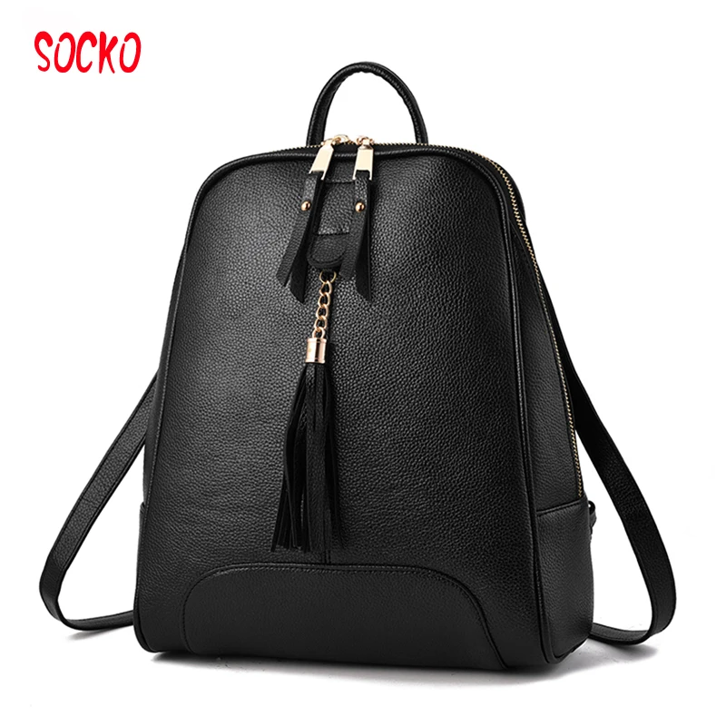 Women s Fashion PU Backpack Young School Bag For Teenage Girls High Quality PU Leather Waterproof