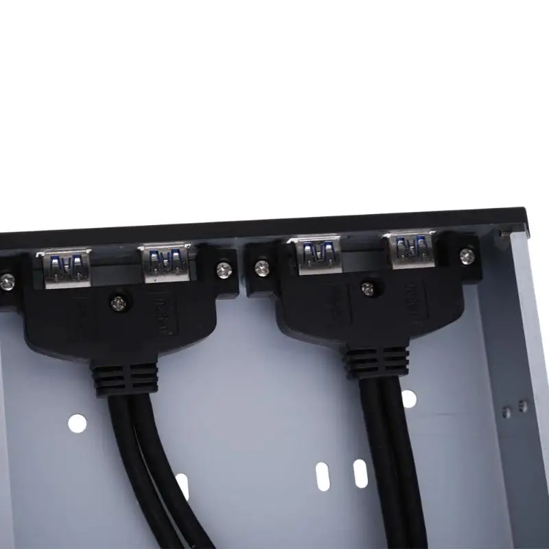 5,25 дюймов USB 3,0 Передняя панель дисковый отсек 4 порта концентратор кабель кронштейна