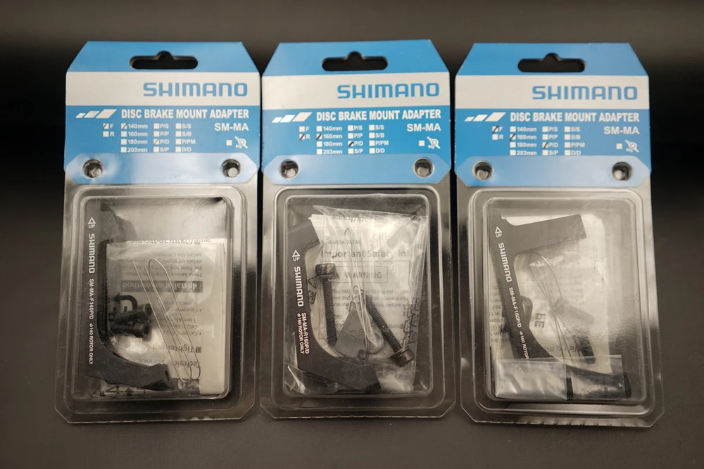 Адаптер Shimano с плоским креплением на стопорный тормоз 140 мм 160 мм, SM-MA-R140P/D, R160P/D, F140P/D, F160P/D