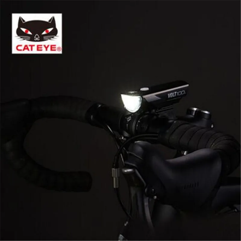 Cheap CATEYE VOLT100/200 USB rechargeable lamp headlight  flashlight equipped mountain bike cycling light 4