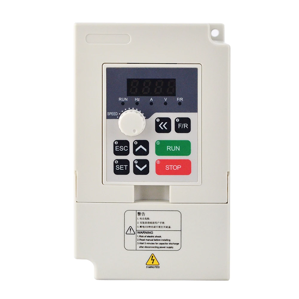 

2.2KW VFD Inverter Single-phase Inverter 110V 3HP 20A Variable Frequency Drive Motor Converter for Spindle Motor Speed Control