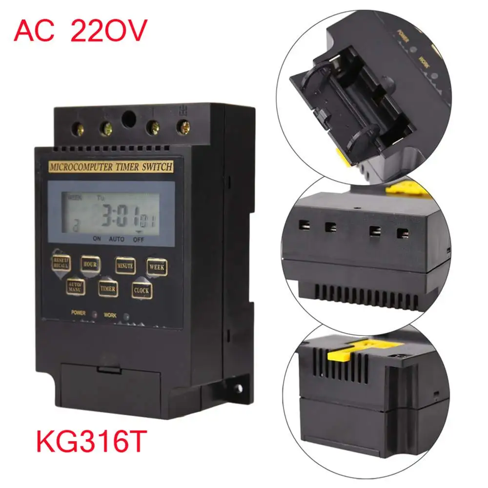 Temporizador LCD interruptor temporizador digital programable