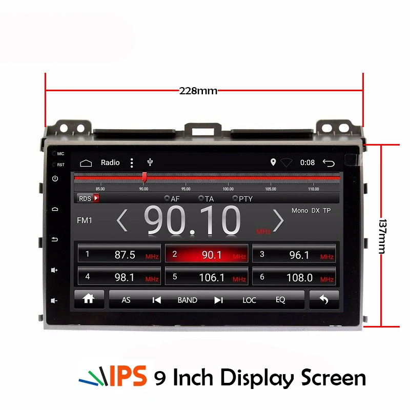 2Din ips Android 6 Автомобильный gps для Toyota Prado 120 2009 2002 Авторадио Автомагнитола Wifi