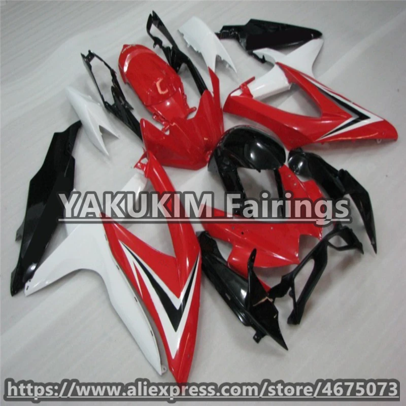 Впрыска ABS Обтекатели для Suzuki GSXR 600 750 k8 2008 2009 2010 мотоцикл обтекатель GSXR600 GSXR750 k8 обтекатель изготовленный на заказ