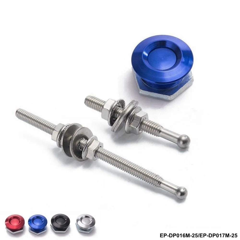 Aluminum Quick Latch Hood Pin Kit Rrear Bumper Release For Honda et EP