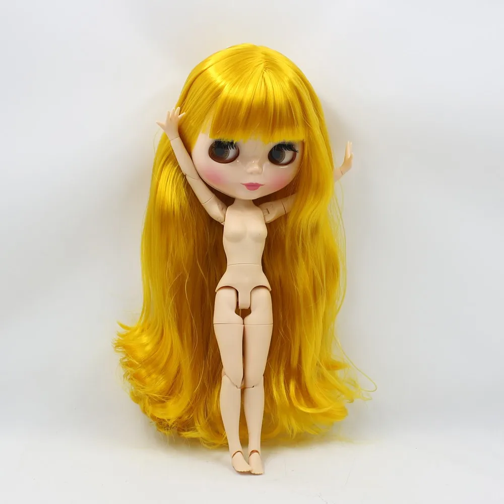 Neo Blythe Doll with Blonde Hair, Natural Skin, Shiny Cute Face & Custom Jointed Body 6