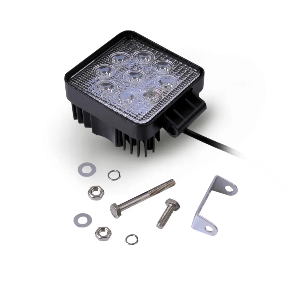 20PCS 4inch 27W LED Work Light Bar 12V 24V 4X4 Car Trucks ATV 4WD Tractor Baot SUV Pickup Led Offroad Lamp