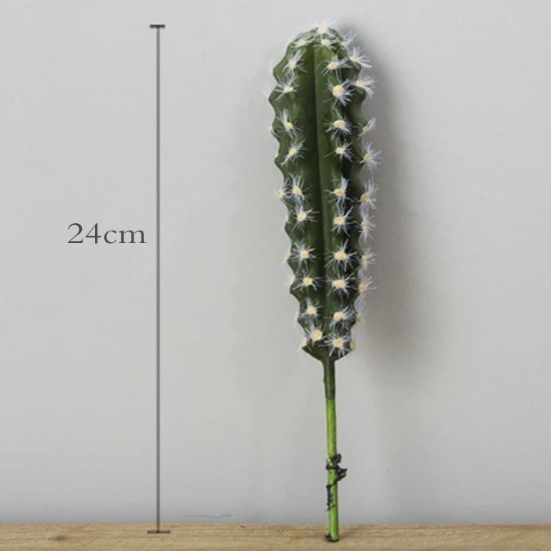 Настоящее прикосновение большой искусственный кактус пластик пена суккулентные растения Флорес домашний декор для офисного стола Цветы DIY пустынные растения - Цвет: S size 1pcs