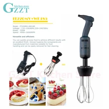 GZZT Электрический взбиватель яиц Погружной блендер ручной пластиковый миксер из нержавеющей стали с переменной скоростью