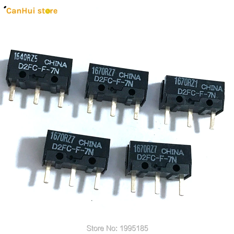 5PCS-LOT New Authentic OMRON Mouse Micro Switch D2FC-F-7N Mouse Button Fretting D2FC-E-7N D2FC