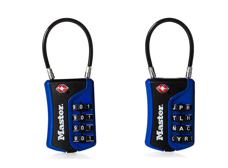 Master Lock TSA Luggage Lock WORD Numeric Combination Password Locks For Travel Luggage Suitcase Code Padlock Customs Lock  (14)