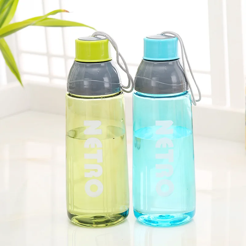 High quality blue green PC sport water bottle 800ml drinking bottle for