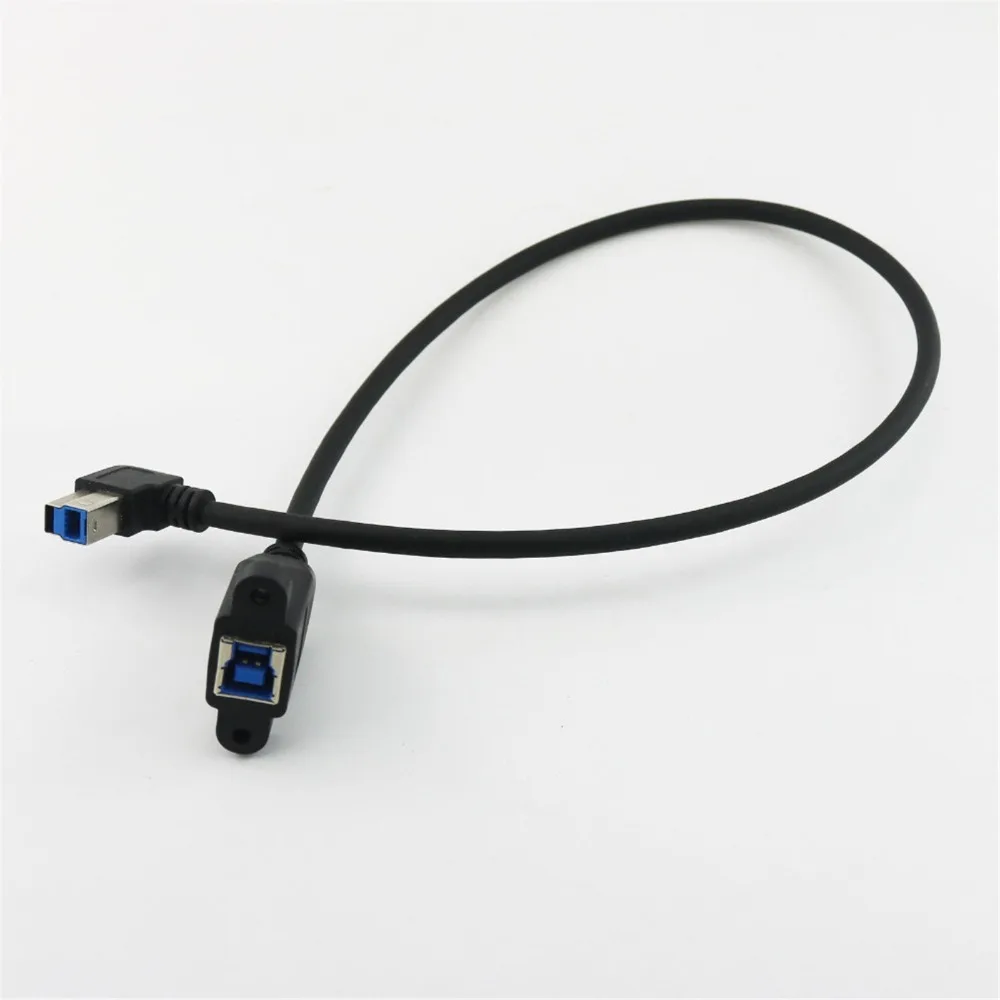 20x50 см USB 3,0 B женское крепление на панель USB 3,0 B штекер на кабель с разъемом-розеткой прямой/вверх/вниз/влево/вправо Угол