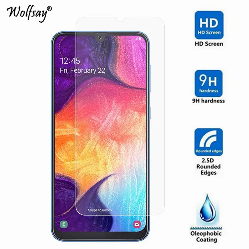 2 шт Стекло для samsung Galaxy A50 Защитная пленка для экрана закаленное стекло для samsung Galaxy A50 стеклянная пленка для телефона samsung A50 стекло <