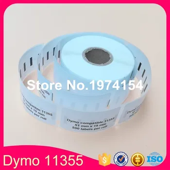 

6 Rolls Dymo Compatible 11355 Label 19mm*51mm 500Pcs/Roll Compatible for LabelWriter400 450 450Turbo Printer SLP 440 450
