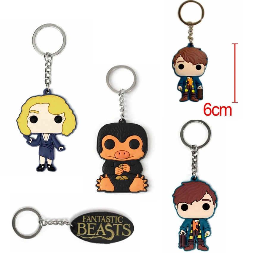 

Fantastic Beasts Keychain Figures Fantastic Beasts Pendant Queenie KeyChian Niffler Toy Figures for Gifts