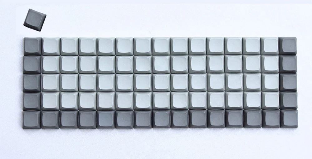 76 шт. XDA пустые брелки толстые PBT пустые брелки похожие на DSA для MX переключатели XD75RE Ortholinear механическая клавиатура