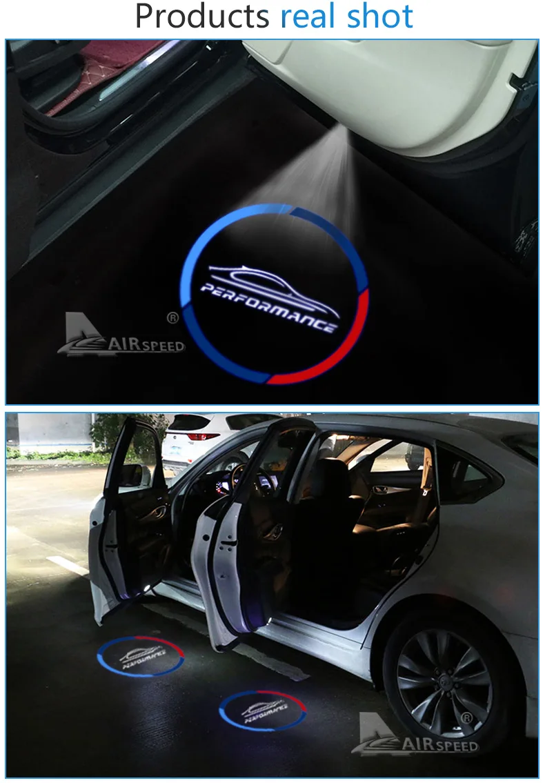 Car LED Projector Laser Logo Lights Door Light for BMW E90 E91 E92 E93 M3 E60 E61 F10 F07 M5 E63 E64 F12 F13 M6 E65 E66 (6)