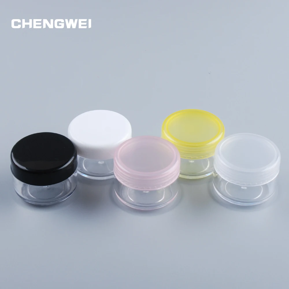 

CHENGWEI 15g Empty Jar Pot Eyeshadow Screw Cap Box 20Pcs/Lot 15ml Refillable Makeup Plastic Round Containers