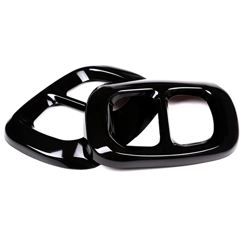 2 шт. глянцевый черный нержавеющая сталь для Mercedes Benz Gla класс X156 выхлоп автомобиля выход Задняя Крышка Накладка для Infiniti Q30 Qx30